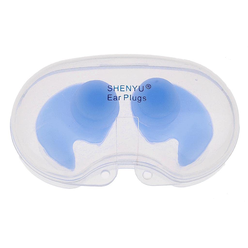 ujeavette UJEAVETTE® Swimming Ear Plug Silicone Ears Plugs Earplugs For Hearing Protection Blue-picture-18