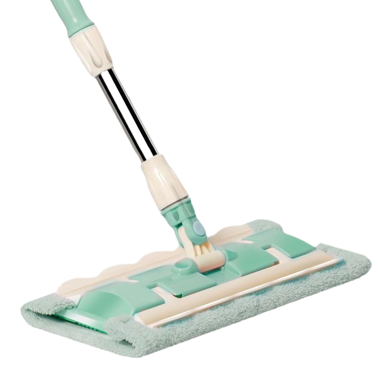 Mopa Plana De Microfibra 7 Almohadillas Mango Telescópico Fregado Rápido | Mopa Giratoria 360° Para Suelos Mantenimiento Diario Hogar Baño Cocina Tarima Azulejos Grandes Áreas