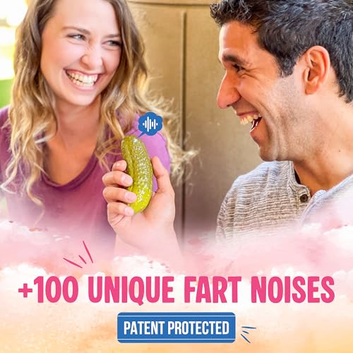 DR DINGUS Farting Pickle Toy - +100 Unique Farts - Hilarious Laughs - Novelty Gag Gift for Friends Family Coworkers Offi - Additional View