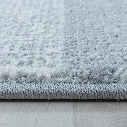 Tapis rose Zipcode rectangulaire 80x250 cm pour couloir moderne