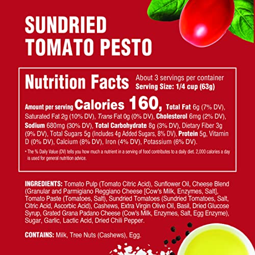 Image of Rao's Homemade Sun Dried Tomato Pesto Sauce, 6.7 oz (Pack of 2)