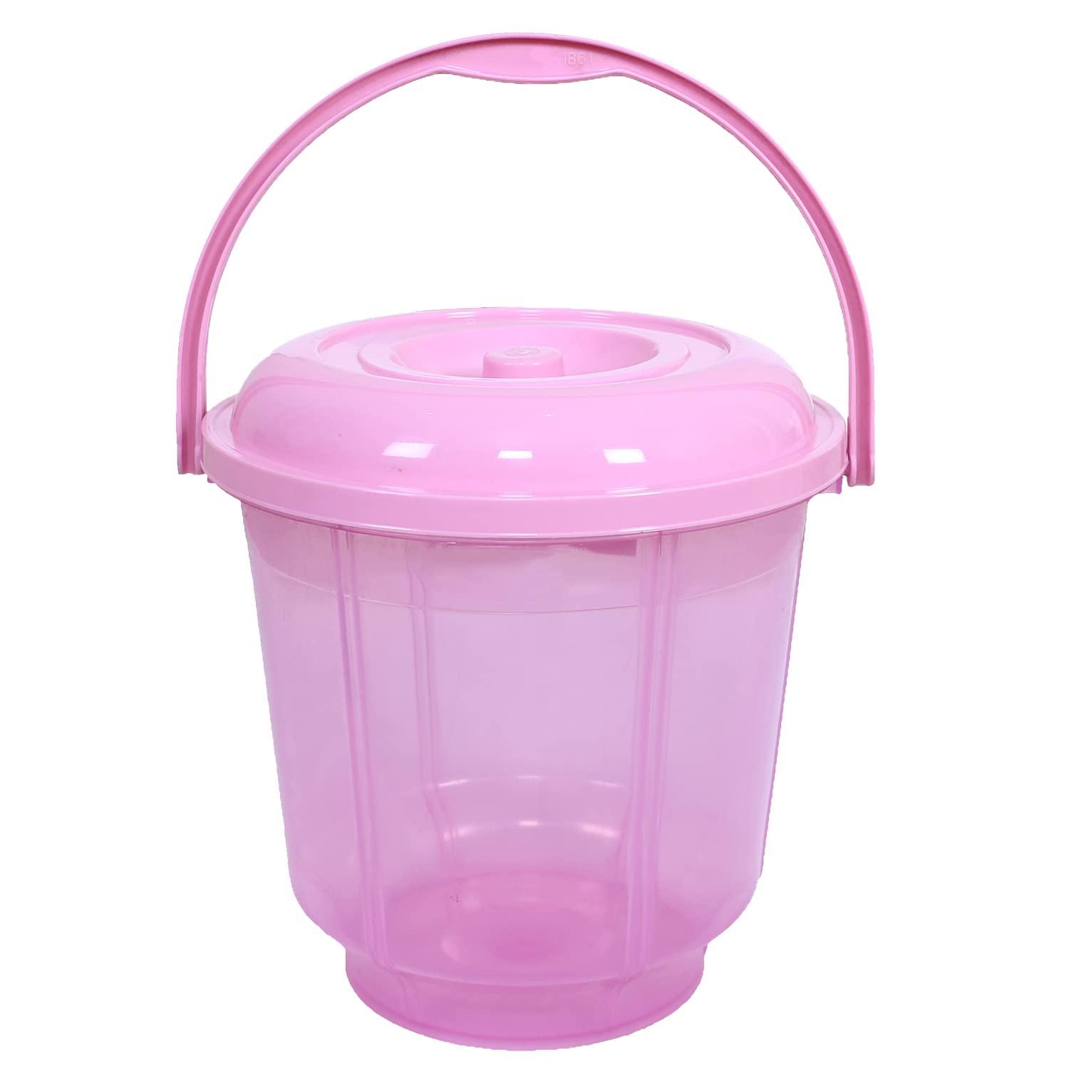 Kuber Industries Colorful Homeware Bucket| Plastic Bucket|Transparent Bucket with Lid & Handle for Bathroom,Home Use,13 Litre (Pink) (B0BHTCXQKQ) Amazon Price History, Amazon Price Tracker
