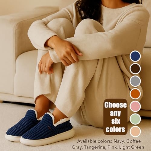 Pluffi Slipper for Men & Women –Plush Fleece Lining Memory Foam Cushioning Machine Washable Non-Slip Indoor Outdoor Sole2