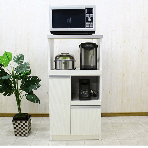 Amazon｜後藤家具物産 キッチンラック ホワイト 幅60cm パートナー 60