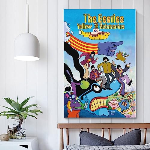 V BY N Poster vintage des Beatles sous-marin jaune – Décoration de chambre à coucher – 30 x 45 cm – Sans cadre - Les Beatles, Paul McCartney, John Lennon, RIngo Starr, George Harrison V BY N Poster vintage des Beatles sous-marin jaune - Décoration de chambre à coucher - 30 x 45 cm - Sans cadre – Image 6