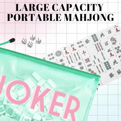 Set de 4 Bolsas para Fichas de Mahjong 14 x 10 Pulgadas miniatura 4
