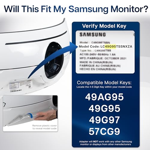Image of VIVO Deep Recessed VESA Adapter Plate Bracket Designed for Samsung Odyssey Neo G9, G95NA, and Odyssey G9 Monitors, VESA 100x100, Mount-SG9