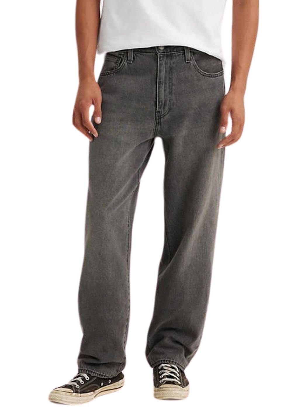 Jeans Uomo levi's 29037-0052 568 Loose Straight Black Party T2