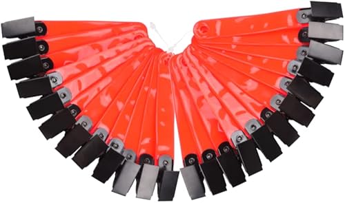 TY Archery Marcadores de sendero con clips de noche y día, color naranja, reflectantes, para senderismo, caza, al aire libre