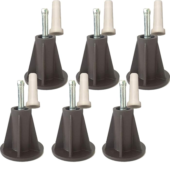 Buy Bed Frame Feet Replacement, Sturdy Steel Stem Bed Frame Feet to