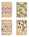 Pocket Notebook Set (12 NotebooksTotal) 3.25" x 5.25" Lined Pages, Stitched Binding, 4 Different Designs Stationery Notepad