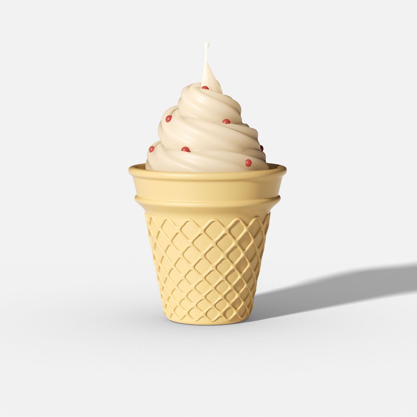 BOOWAN NICOLE Süßes Swirl-Eiscreme-Kerzenglas & Kerzen-Nachfüll-Silikonform Kerzenformen zum Gießen für Kerzenherstellung Handwerk Ornamente (SH1332+LZ0973)