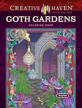 Creative Haven Goth Gardens Coloring Book