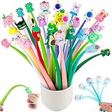 Runxin 30 Bolígrafos Divertidos para niños,Kawaii Bolígrafo Silicona Animales,Bolígrafos Squishy ayuda,Relajarse, Detalles Cumpleaños Niños,Regalos Cumpleaños Niños Colegio y Fiestas (YYB-30)