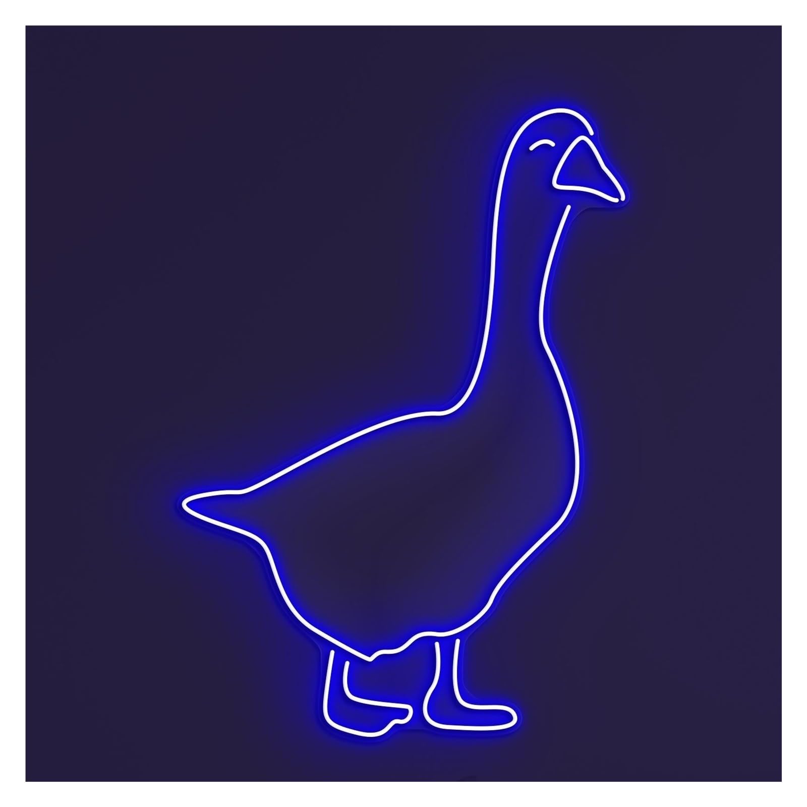 RONGCH Hanging Art Neon Signs Goose Neon Sign, Suitable for Birds Shop Kids Room Decor with Brightness Adjustable 46cm(B)