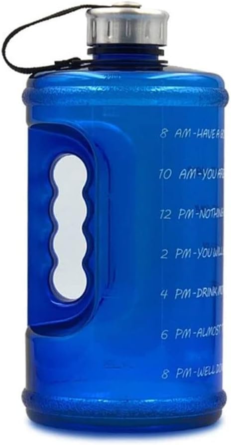 2.2L Large Capacity Sports Water Bottle with Handle and Time Marker Outdoor image 3