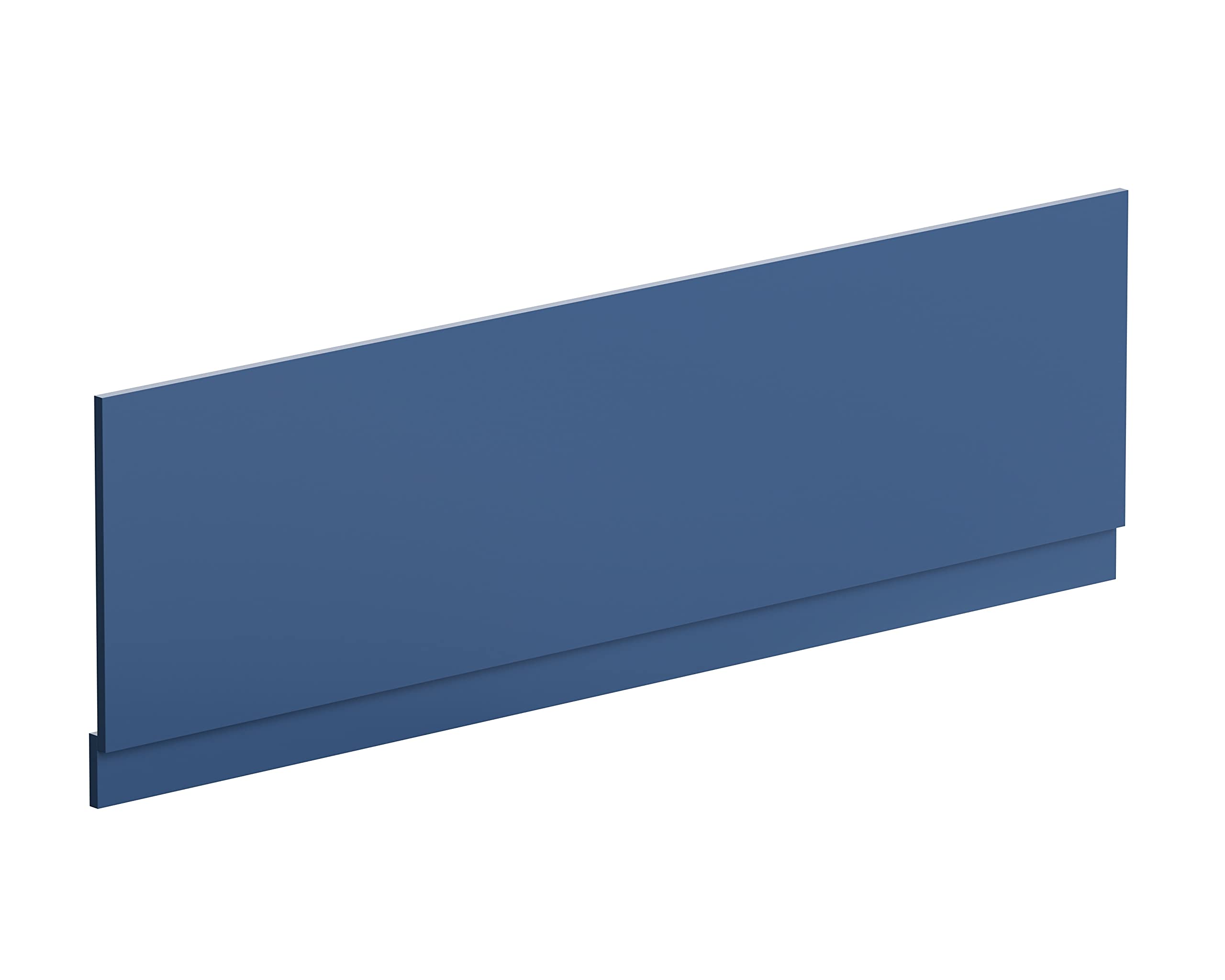 nuie MOF378 Blocks Modern Bathroom Bath Front Panel with Plinth, 1800mm, Satin Blue