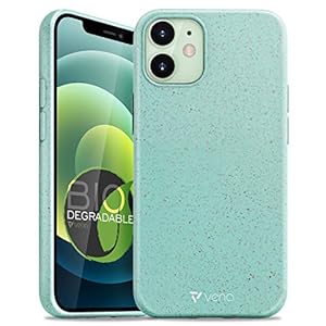 VENA ECO Biodegradable Case Compatible with Apple iPhone 12 Mini (5.4″-inch), (Biodegradable TPU, Drop Proof) Eco-Friendly Slim Protective Case Cover – Teal