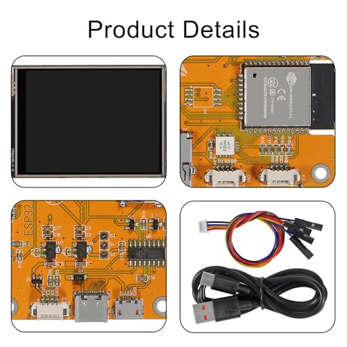 ESP32 Touchscreen 2.8inch TFT LCD Display ESP-WROOM-32 ILI9341 Resistive Touch Module ESP32-2432S028R Bluetooth WiFi Dual Core Development Board 240 * 320 for Arduino (2pcs) - Image 3