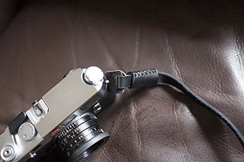 Handgefertigt aus echtem Leder Kameragurt Riemen für Film Evil DSLR Kamera schwarz 01–114 – Bild 8