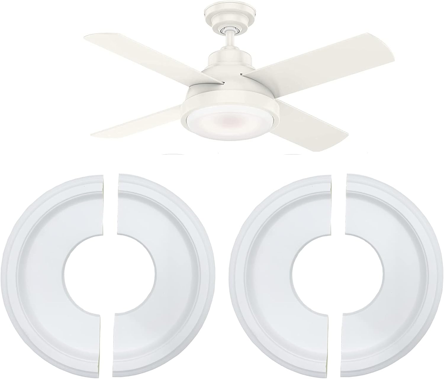 Split Ceiling Medallion 2 Pairs Round Ceiling Light Medallions Ceiling