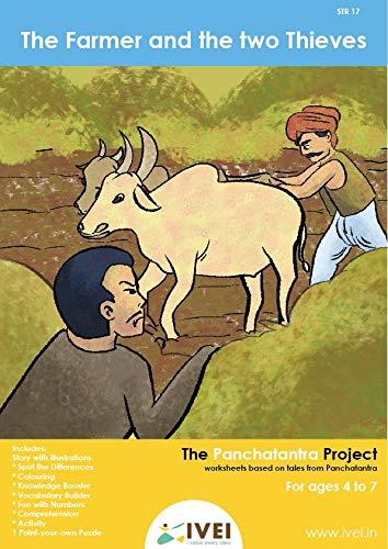 IVEI Panchatantra Kids Learning Book - Workbook and DIY Puzzle of Panchatantra Story - Colouring Activity Worksheets - Creative Fun Activity and Education For Kids - The Farmer and the Two Thieves ( Age 4 to 7 Years ) (B08GFLN1BQ) Amazon Price History, Amazon Price Tracker