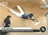 2020 Topps Now Baseball #467 Randy Arozarena Rookie Card Rays - Scores Winning Run on Stumbling Dash Home