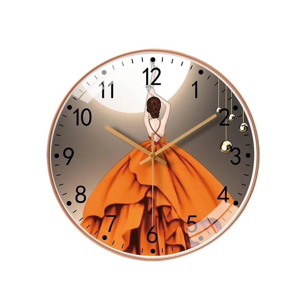 DFHS46JK Wall Decor Wall Decor Clocks 20cm Hanging Bed Room Living Silent Mechanism Battery Operated for living room decor