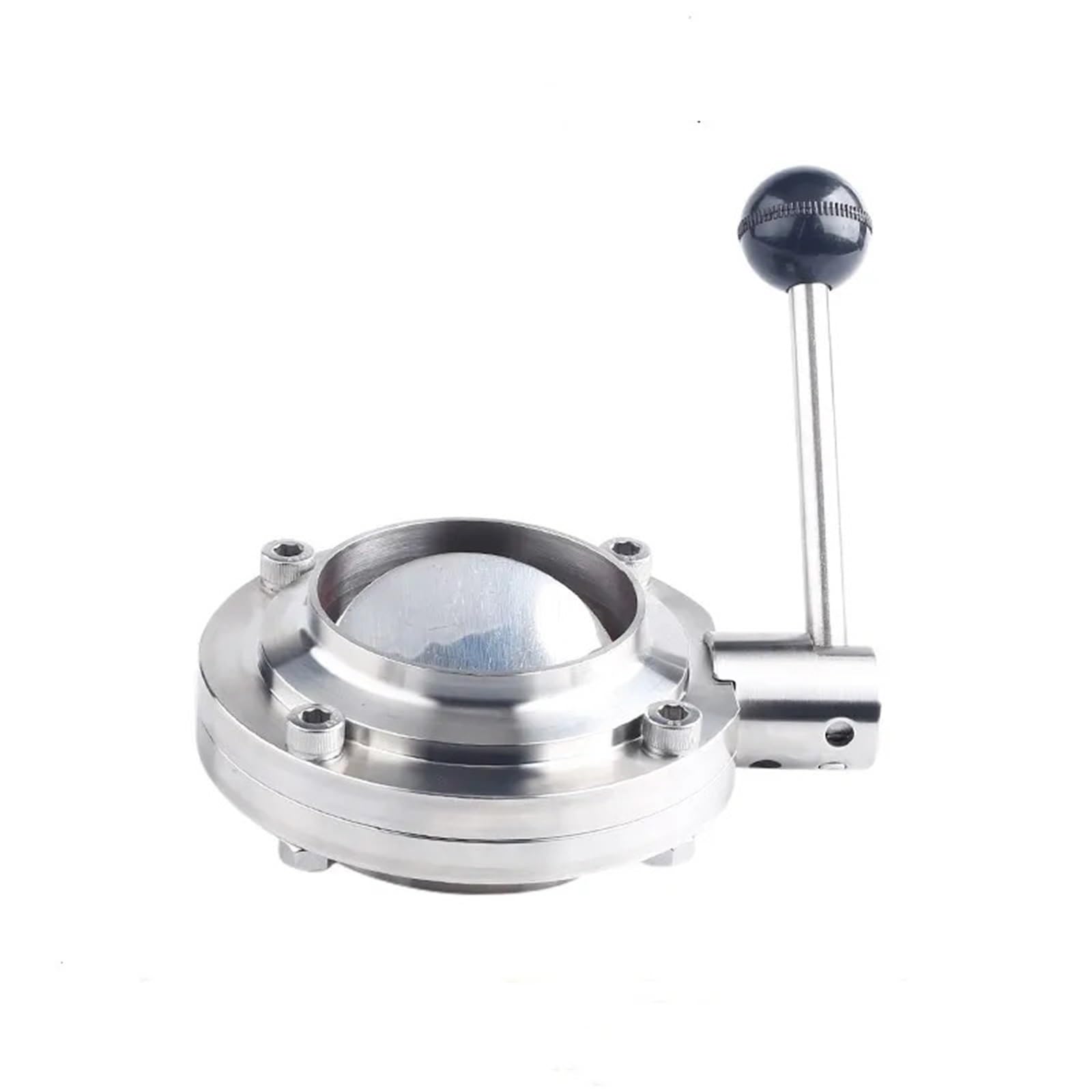 COSZWQDP Sanitary Weld Butterfly Valve Stainless Steel 304 Homebrewing 1/2" To 1.5" For Home Brew(38mm)