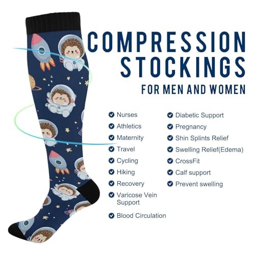 Image of Plaaee Gorilla on White Compression Socks for Women & Men Circulation Supports for Running,