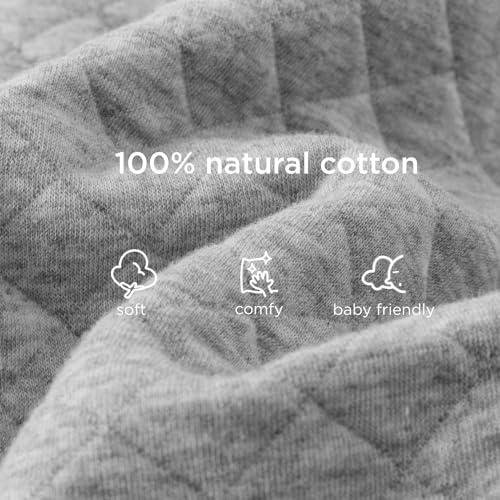 Image of Duomiaomiao 1.0 TOG Super Breathable Toddler Sleep Sack 24-36 Months 100% Cotton Four Season Sleep Sack with Feet, Quilted Comfy Toddler Wearable Blanket