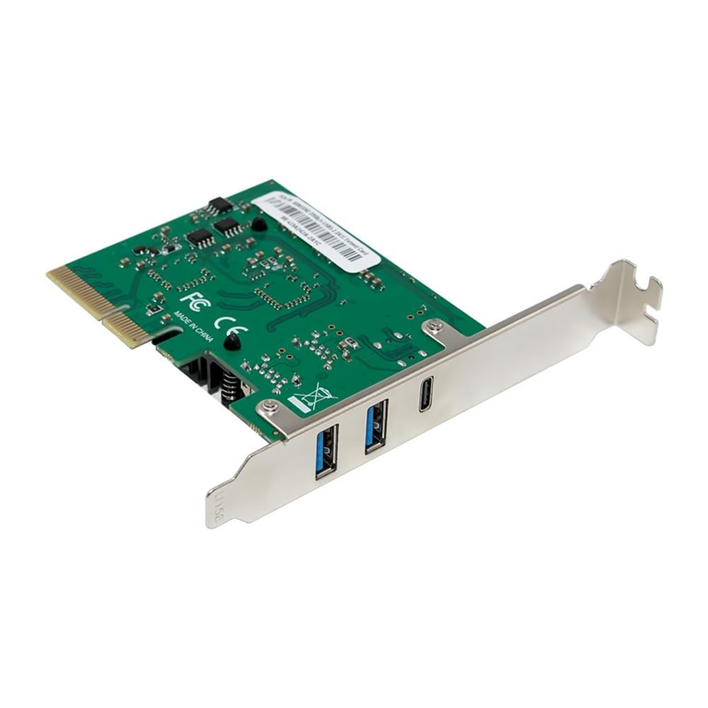 Carte USB 3.2 PCIe x4 Extension 2 Ports Type-C 20 Gbit/s