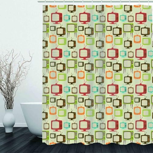 Rideau douche isolant baignoire tissu imperméable avec anneaux 200x180