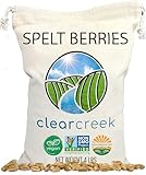 CLEAR CREEK Spelt Berries | 4 lb | Vegan | Non-GMO Project Verified | North American Grown