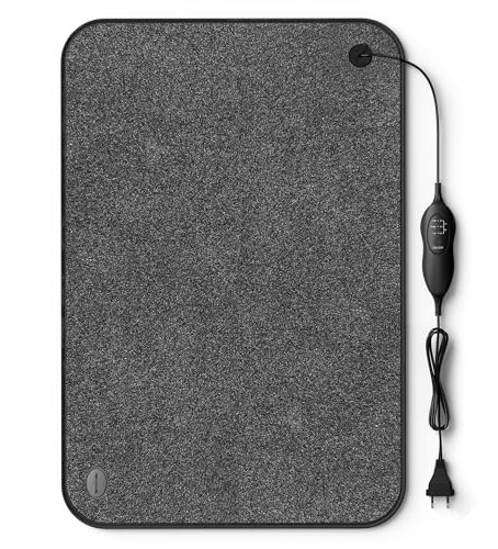 Björn&Schiller elektrische Heizmatte für Füße, 40x60 cm, 100 Watt, 3 Heizstufen, Timer-Funktion, Heizteppich für Fußboden, beheizbare Fußmatte für Büro, Wohnwagen und Zuhause, Schreibtischheizung Björn&Schiller elektrische Heizmatte für Füße, 40x60 cm, 100 Watt, 3 Heizstufen, Timer-Funktion, Heizteppich für Fußboden, beheizbare Fußmatte für Büro, Wohnwagen und Zuhause, Schreibtischheizung