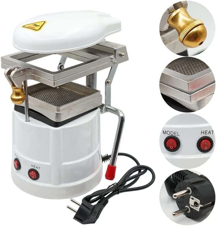 Vacuum Forming Machine Vacuum Former Plasticizer 1000W Molding Machine Unit White
