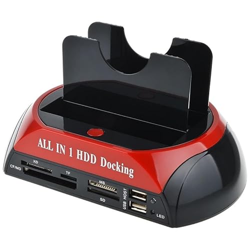 Dual Bay Hard Drive Docking Station with Clone Function USB 3.0 - 2.5 & 3.5 inch HDD/SSD SATA