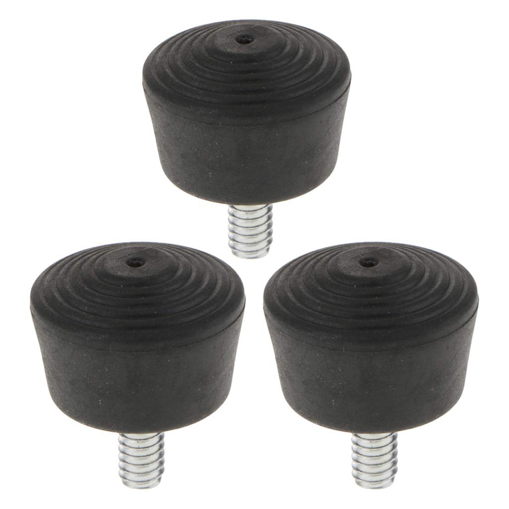 perfk 3X 1/4" Crampons Pieds Trépied en Caoutchouc Universel Fixation Embouts Remplacement