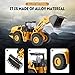 Gemini&Genius Mechanical Loader Toy, Construction Vehicle Wheeled Loader 1/50 Scale Skid Steer Loader Toy, Bulldozer Shovel Engineering Vehicle Alloy Models for Kids, Collection and Decoration House