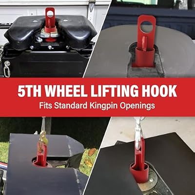 5th Wheel Lifting Bracket Wheel Trailer Hitch Fifth Lifting Hook Replace# 6100