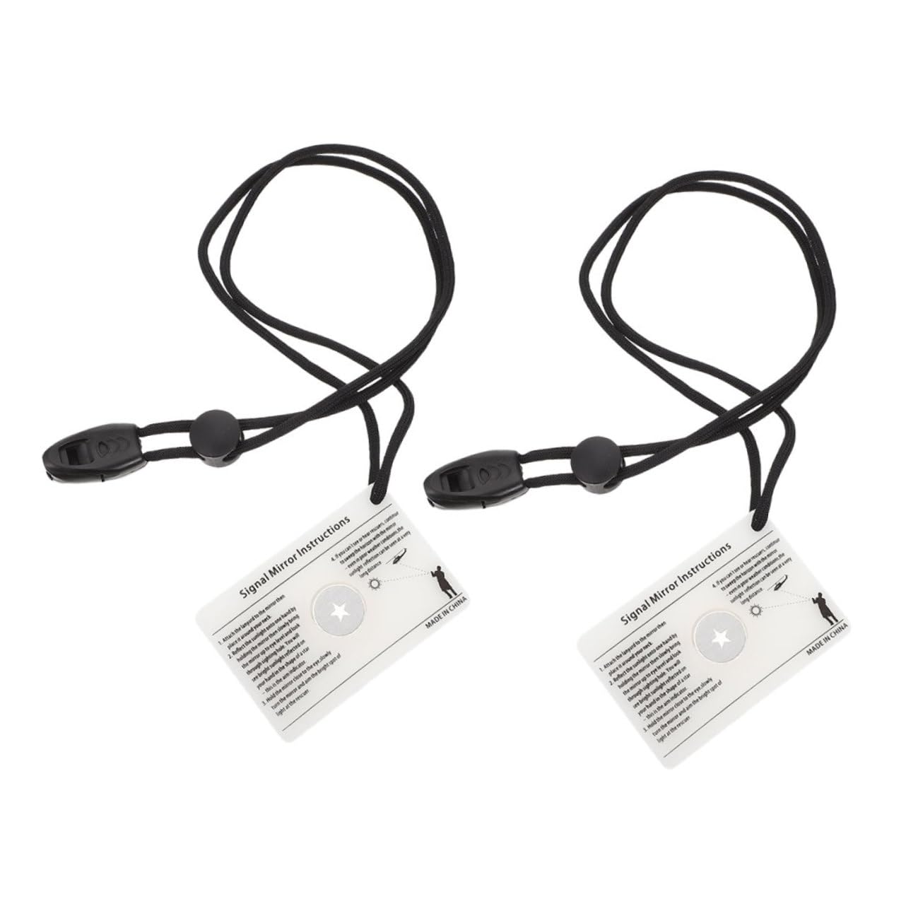 Kisangel Kit De Miroir De Signalisation Sifflet De Randonnée Miroir Arrière Équipement De Camping Feu De Gabarit pour Remorque Fournitures De Camping Tente Grille- Boussoles De