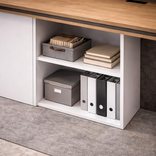 Image of Modern Luxury Reception Desk | For Office, Salon & Clinic, Contemporary Front Counter Table, Particle Board, RCT-006 LPB L5W2