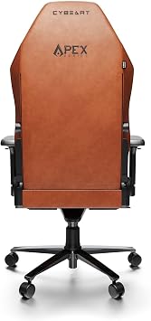 Cybeart Apex Series Vintage Edition PU Leather 4D Memory Waist Support Ergonomic Gaming Chair Brown