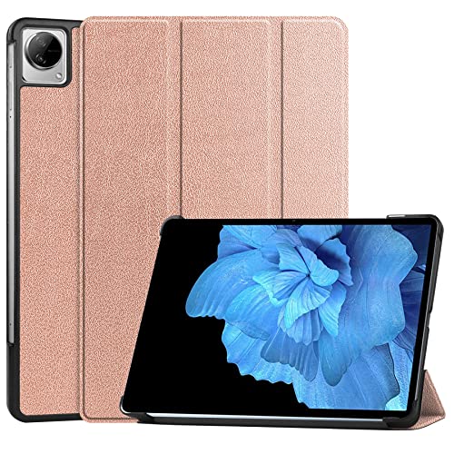 RanTuo Tablethülle für vivo Pad, PU-Aufkleberleder, Dünn, Staubdicht, Fallfeste Tablet-Hülle für vivo Pad.(Roségold)