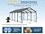 Wisteria Lane 12x20FT Metal Carport, Heavy Duty Carport Canopy with Reinforced Frame and Base for All-Weather, Outdoor Garage Car Port for Boats, Tractors, Pickup Trucks or Party, Dark Gray