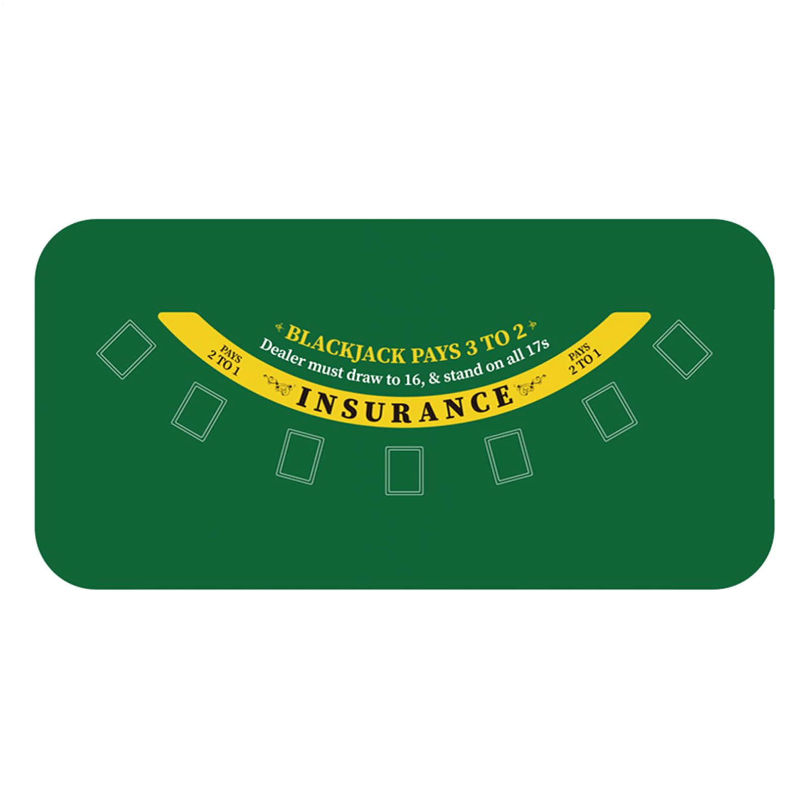 Tovaglia da poker – Tappeto da tavolo da poker 120 x 60 cm | Tappeto da | tavolo da poker antiscivolo, copritavolo a carte per sera, raccolta fondi, serate a tema
