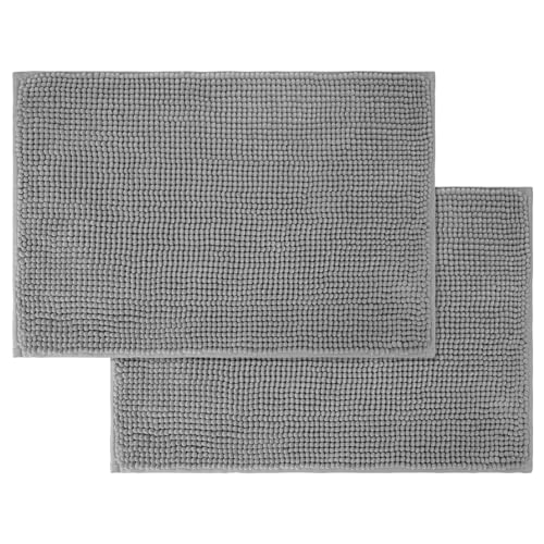 La Mejor Lista de Tapete shaggy los 5 mejores. 42 Tapete para Baño, Juego de 2 Antideslizante Alfombras de Baño Ultra Absorbentes 40x60 cm, Alfombra de Felpa Absorbente Super Suave y Extra Gruesa, Fácil de...