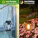 KOOPER Solar Lanterns Outdoor Waterproof, Upgraded Metal Hanging Solar Lights Outdoor Lanterns, Brighter Auto On/Off Outdoor Hanging Lantern for Yard Patio Pathway Porch Garden Decor 2 Pack