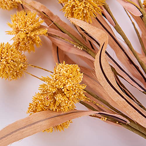 Wesail Handmade Artificial Flowers, Thistle Globe Echinops Bouquet, Fake Plant Greenery Bush, For Diy Decorations, 2 Of Pack #TOP2