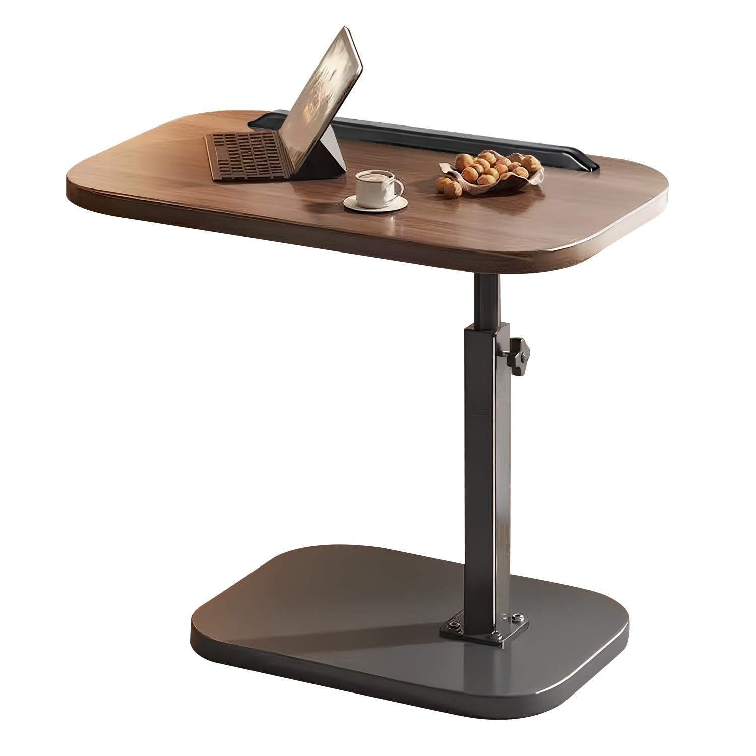 Qoieua Tv Tray Table with 360 Rotation and 180 Flip Tabletop - Ideal Recliner Table for Bedside Sofa